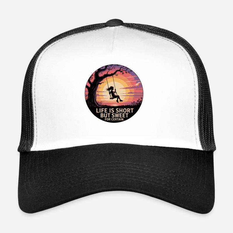 LA VIE EST COURTE MAIS DOUCE, C’EST CERTAIN Casquette trucker 