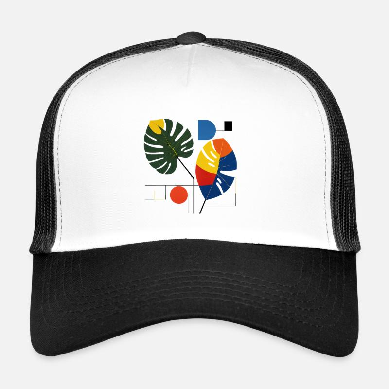 Montage de feuilles tropicales vives Casquette trucker 
