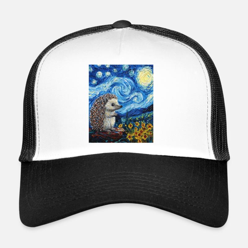  Igel Van Gogh Style Starry Night Trucker Cap