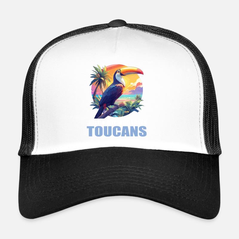 Tukane Tukan - Trucker Cap - Weiß/Schwarz