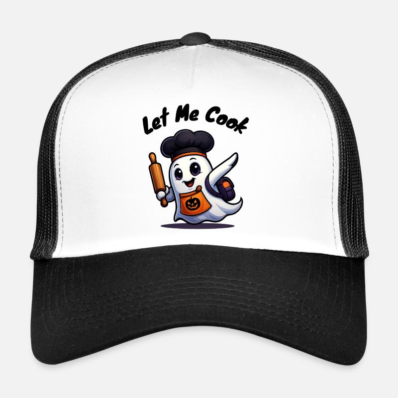 Let Me Cook – Boiling Halloween Ghost Shirt Trucker Cap