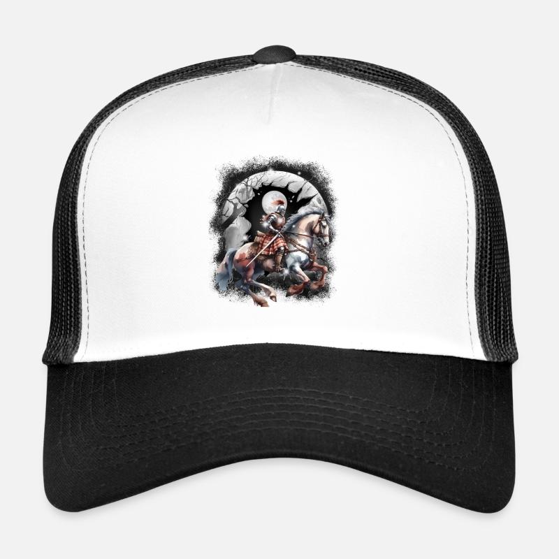 Chevalier Guerrier Cheval Médiéval Casquette trucker 