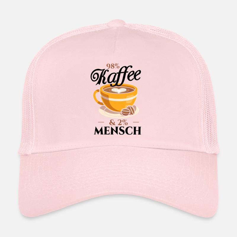 98% Coffee, 2% Human - Coffee Lovers Office Trucker Cap