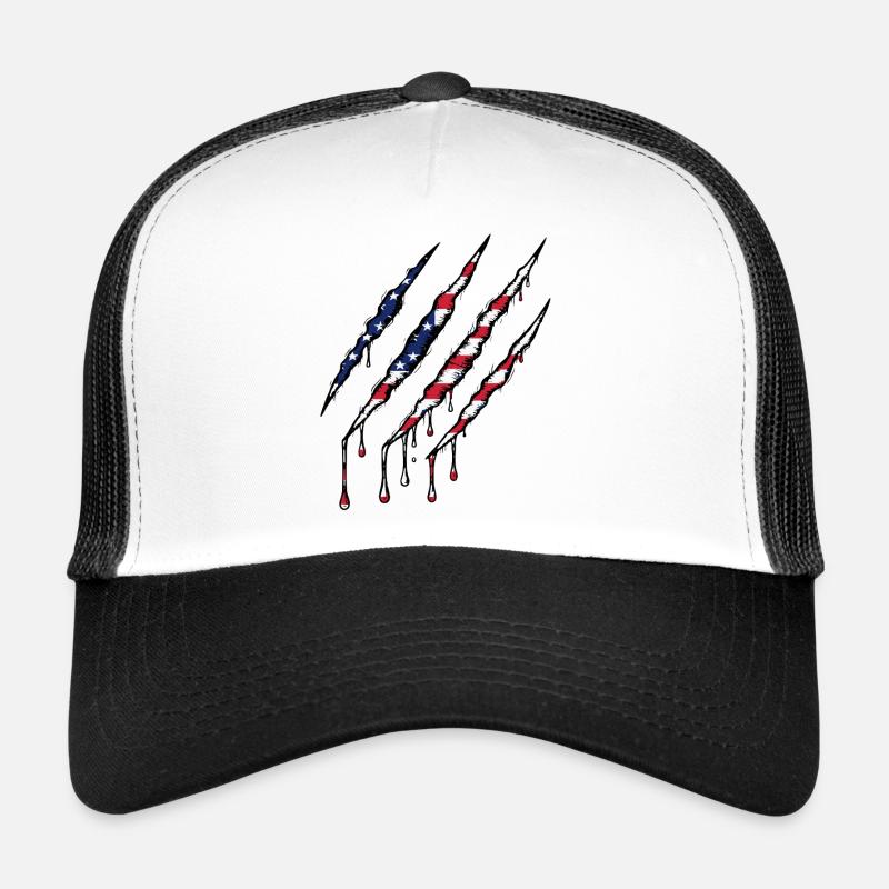 Scratch USA Flag Scratch Trace Casquette trucker 