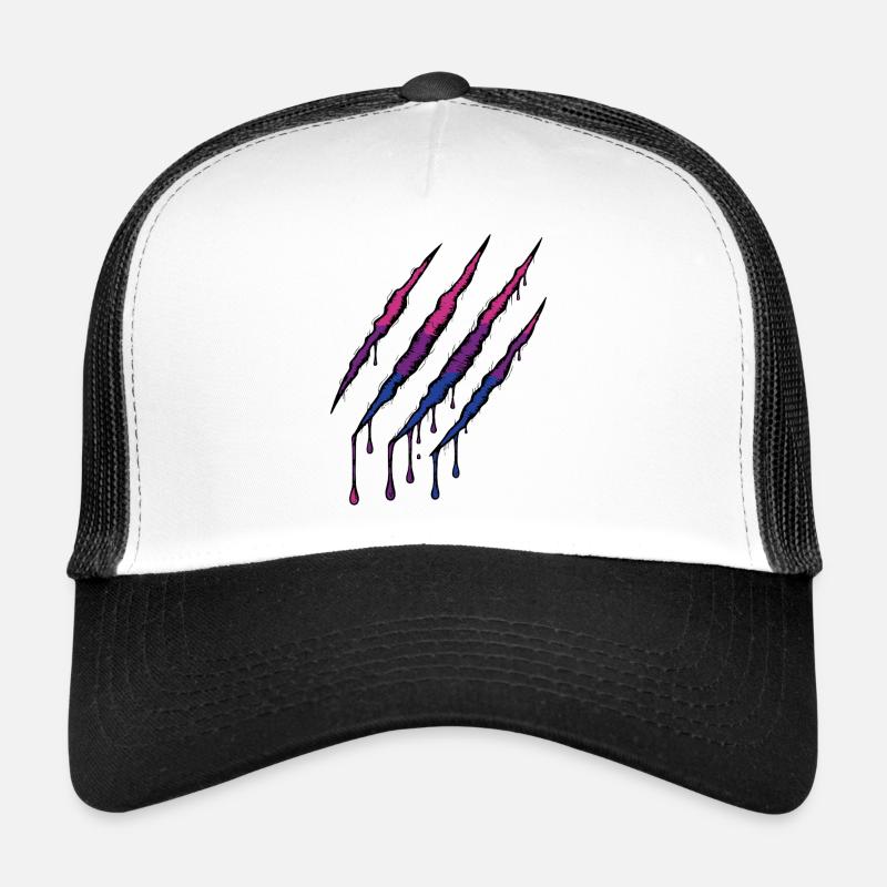 Bi Pride Claw - Drapeau bisexuel Griffe Casquette trucker 