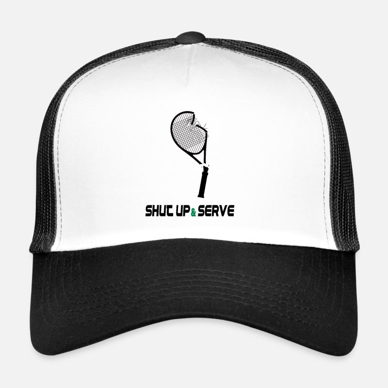Shut Up & Serve – Fun Tennis Design Trucker Cap