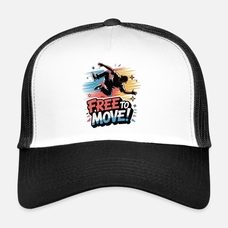 Free to Move Dance Burst Trucker Cap