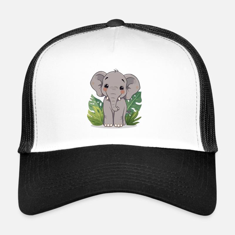 Petit ami éléphant dans la jungle Casquette trucker 