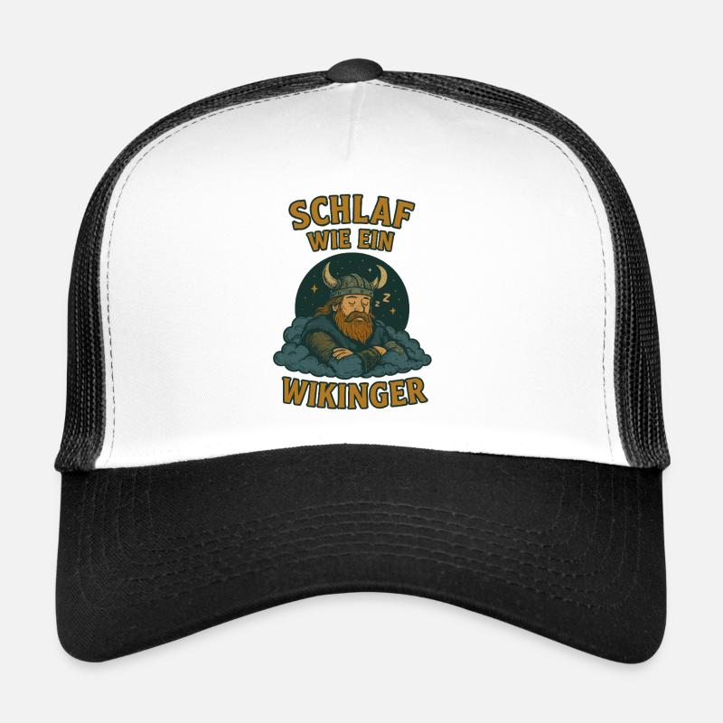Schlaf wie ein Wikinger Schlafshirt Trucker Cap