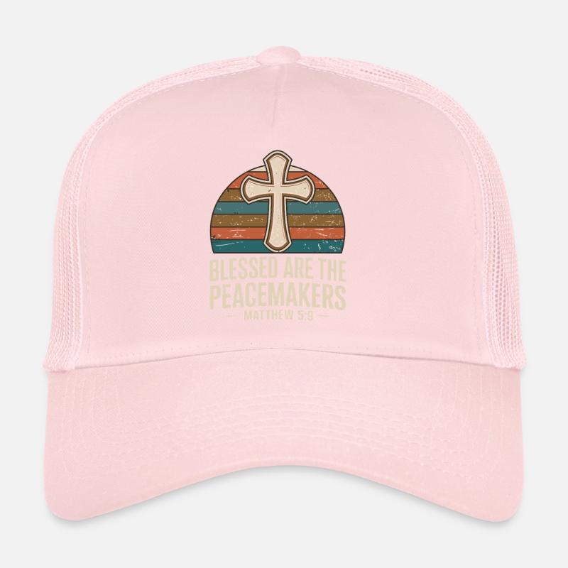 Heureux les artisans de paix Matthieu 5:9 Casquette trucker 