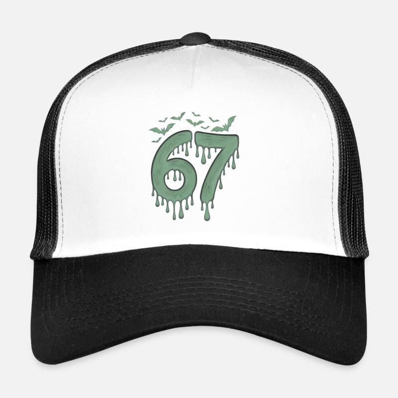 Green slime count 67 with bats Trucker Cap