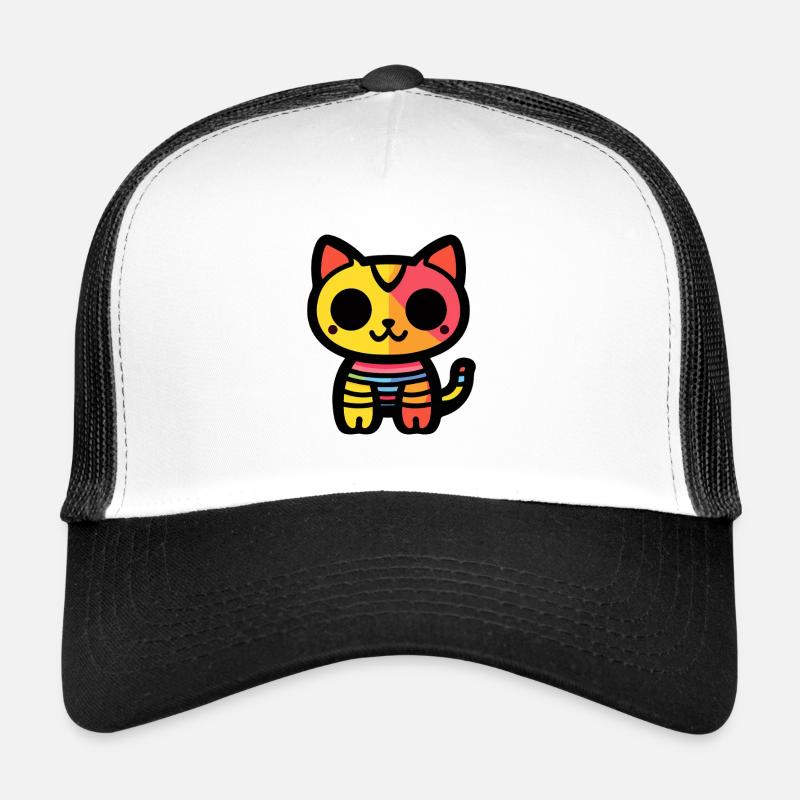Cat Halloween Zombie Trucker Cap