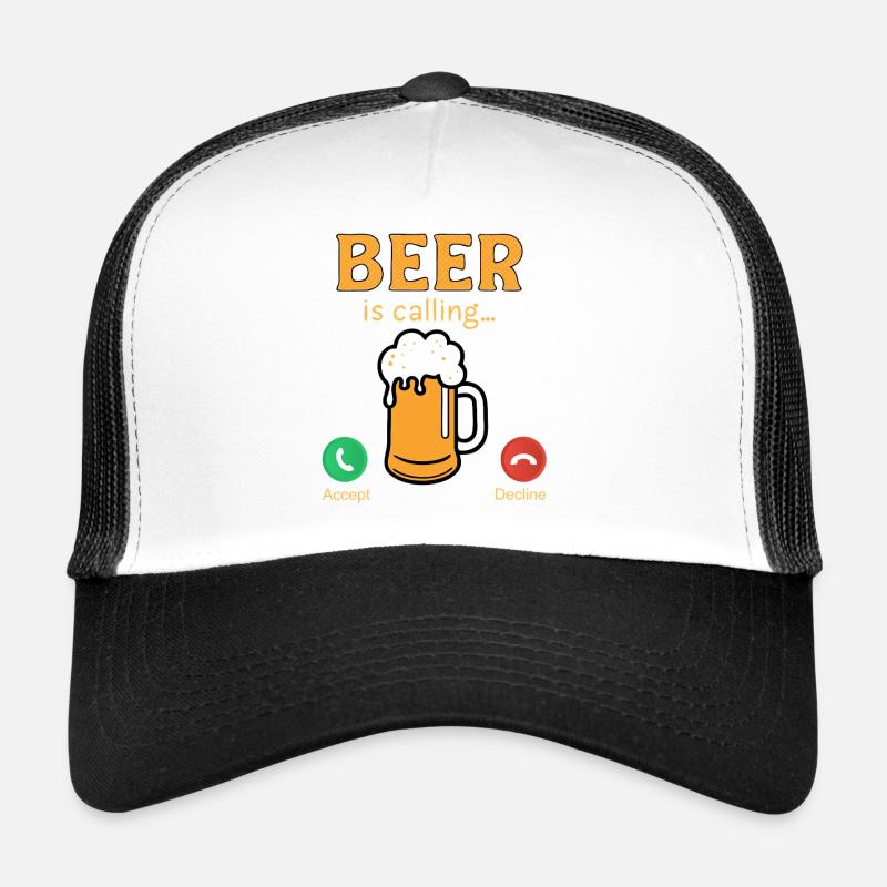 La bière appelle drôle Citations de bière Casquette trucker 