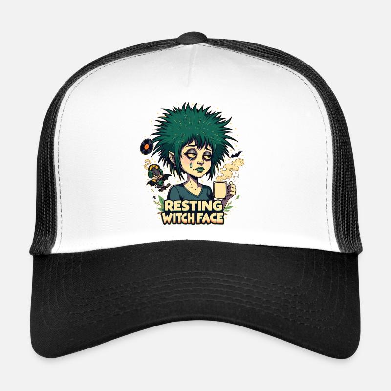 Ruhendes Hexengesicht Trucker Cap