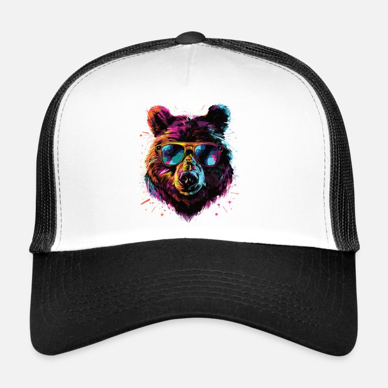 Retro Outdoor Wilderness Bärenbäume Trucker Cap