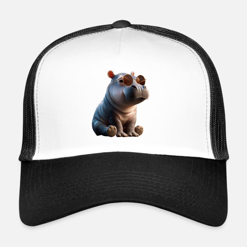 Nilpferd Flusspferd Mama Hippopotamus Cooles Hippo Trucker Cap
