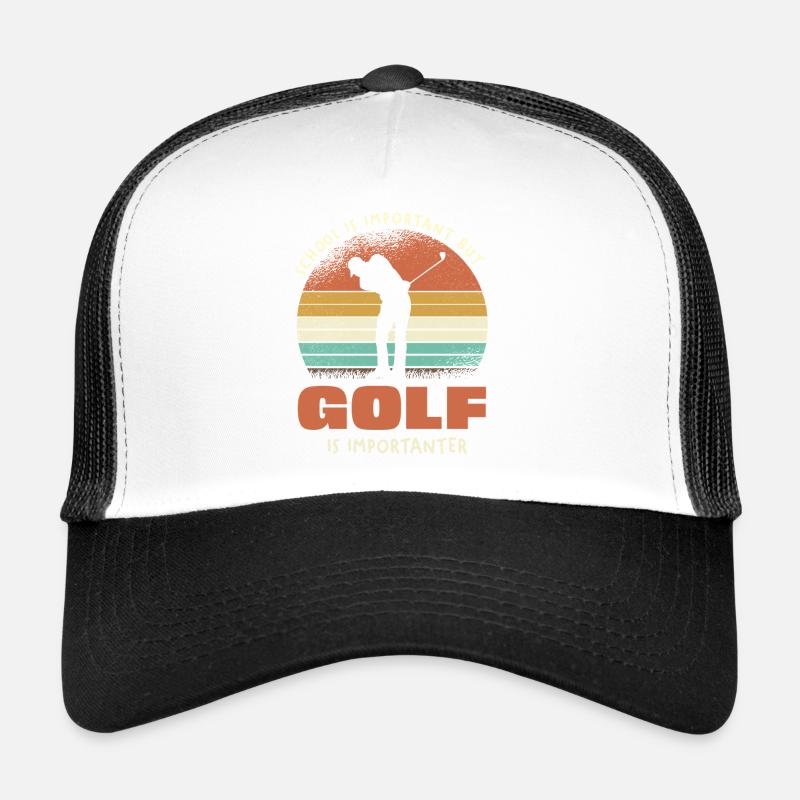 Le golf est plus important que le rétro scolaire Casquette trucker 