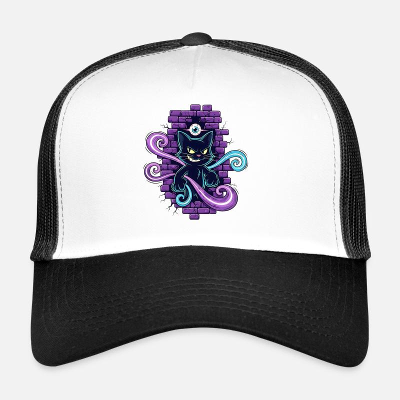 Magic Cat -Magische Katze mit allsehendem Auge Trucker Cap