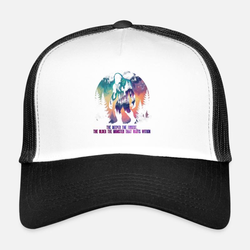 Créatures mythologiques Bigfoot Casquette trucker 