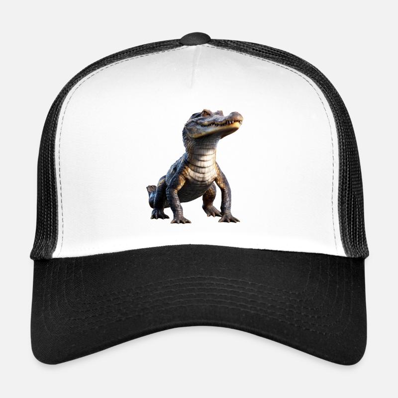 Kaiman Krokodil Alligator Reptilien Kroko Kaimane Trucker Cap