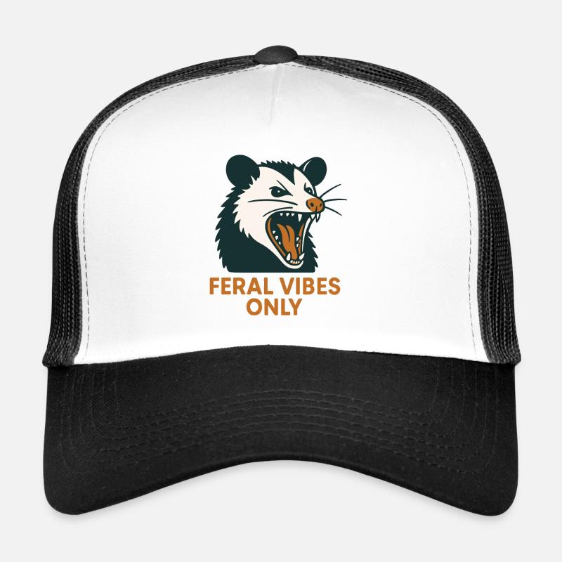 Wilde Vibes Nur Opossum-Humor Trucker Cap