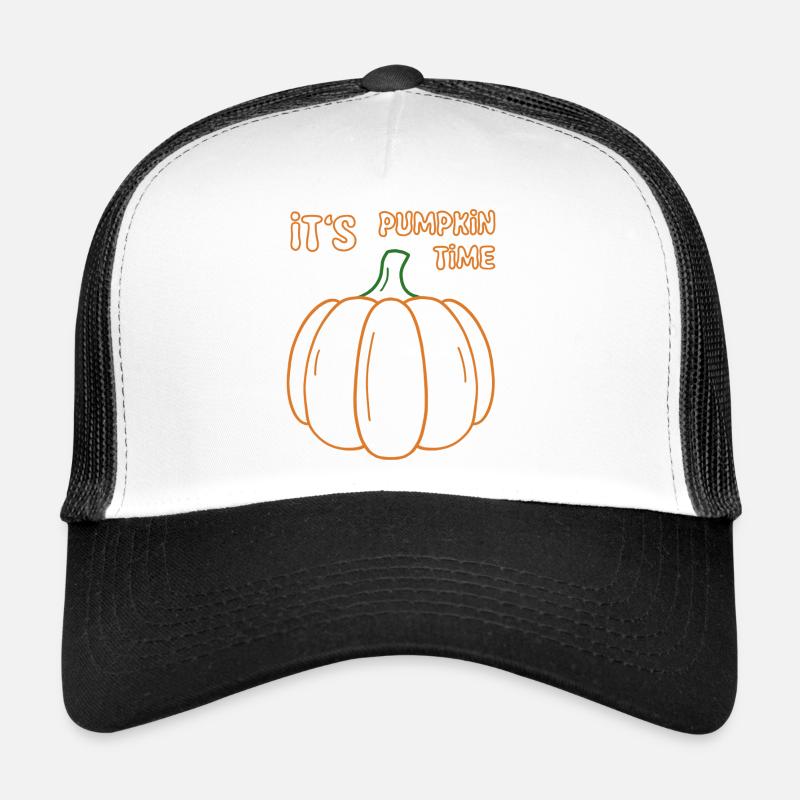 Its Pumpkin Time Illustration - Trucker Cap - white/black