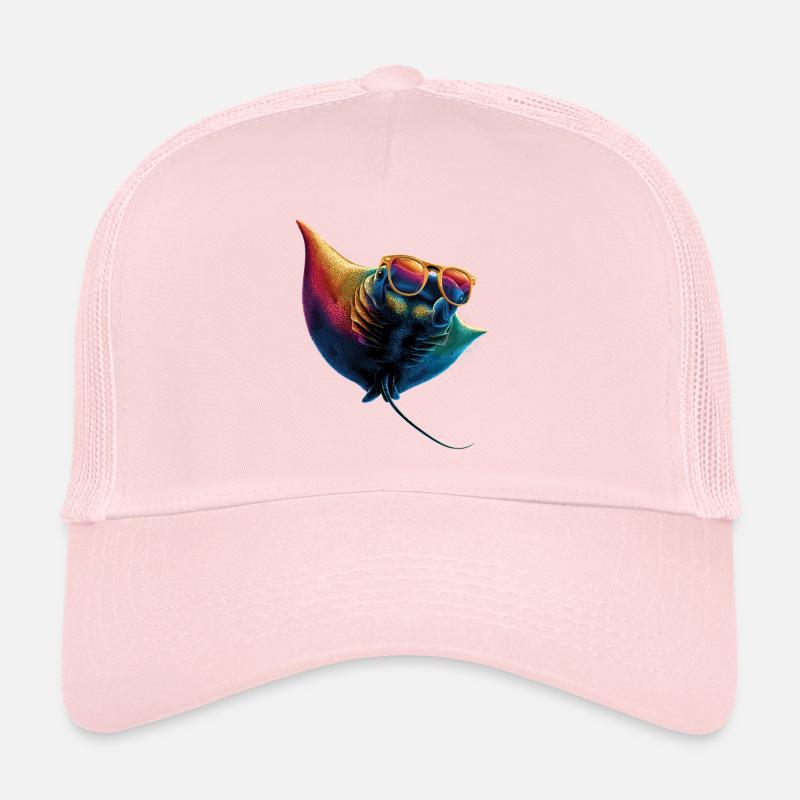 Manta Rochen Teufelsrochen Stachelrochen Taucher Trucker Cap
