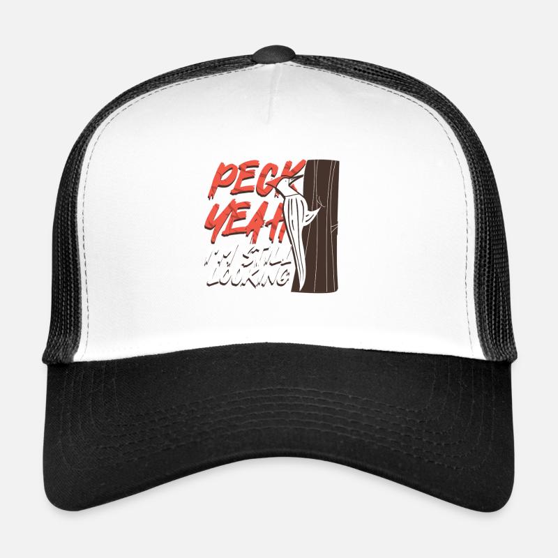 Elfenbein Specht Vogelbeobachter Peck Yeah Casquette trucker 