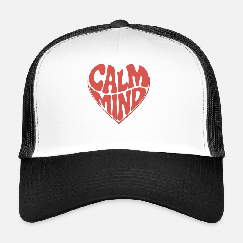 Calm Mind – Retro Herz Design Casquette trucker 