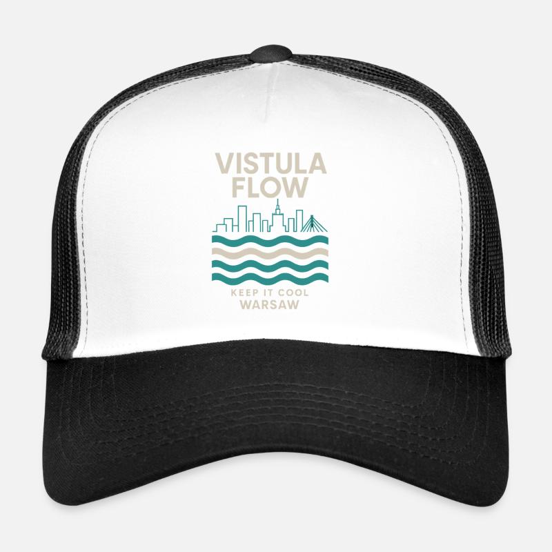 Vistule Flow Warsaw Skyline Design Casquette trucker 