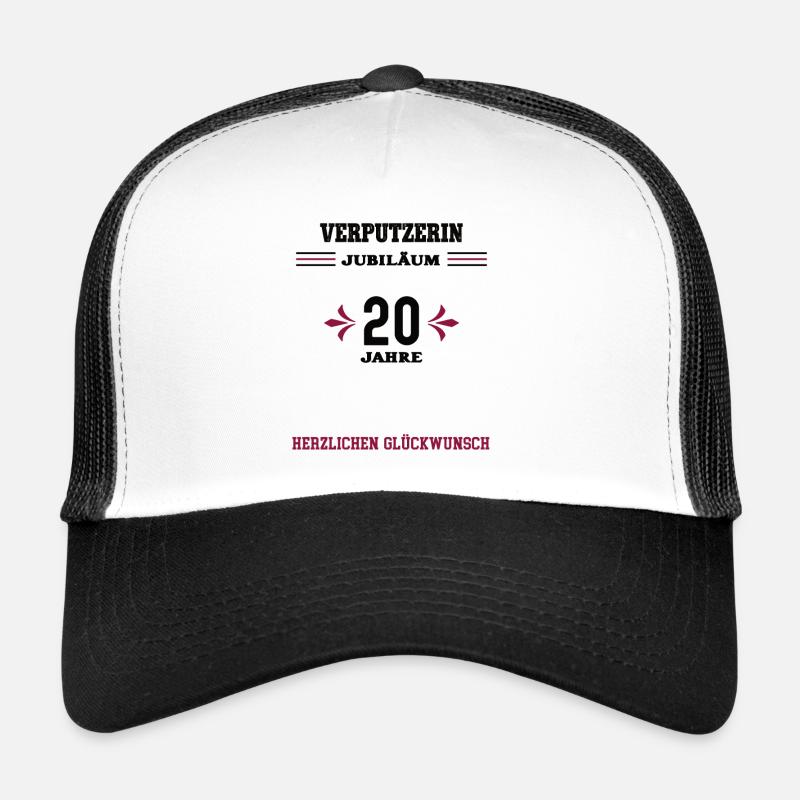 Plasterer 20 Years Anniversary 20th Anniversary Plastering Shop Trucker Cap