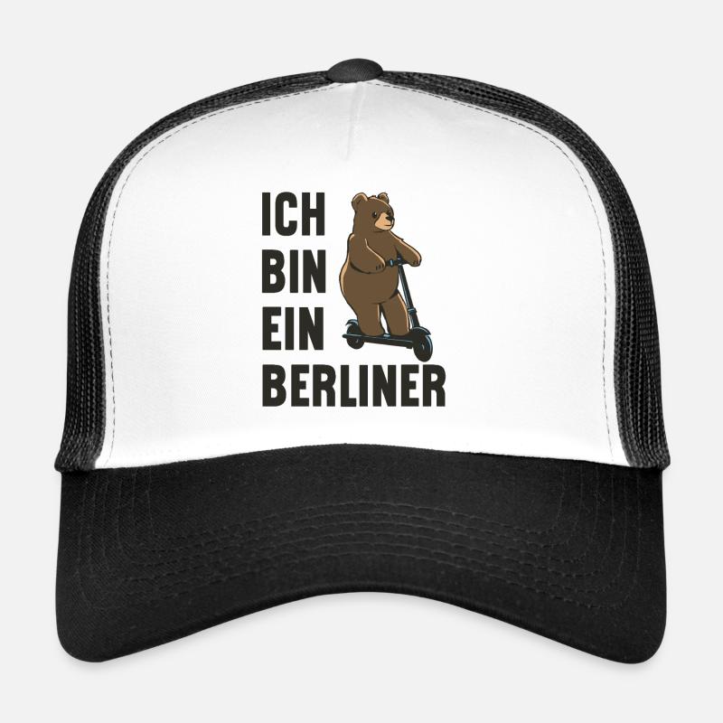 A Berlin bear on a scooter! I am a Berliner Trucker Cap