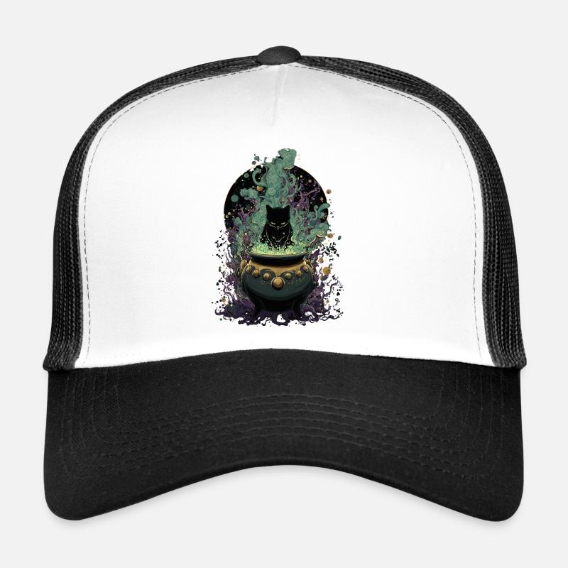 Potion Master Chat Conception Magique Casquette trucker 