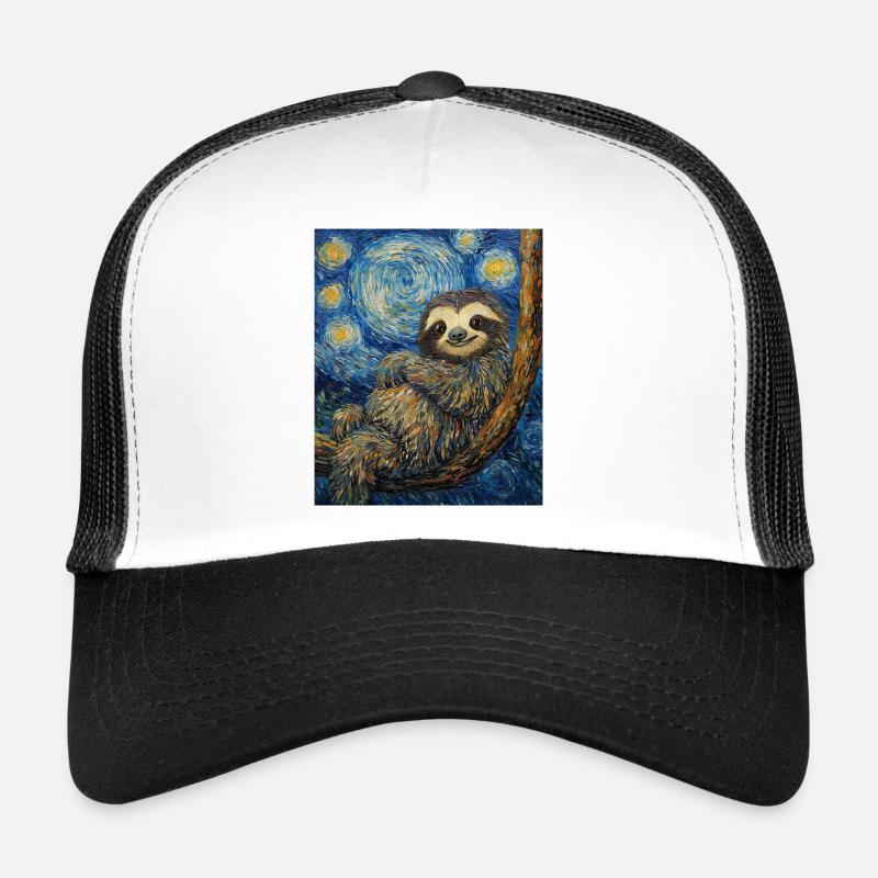 Faultier Van Gogh Style Starry Night Trucker Cap