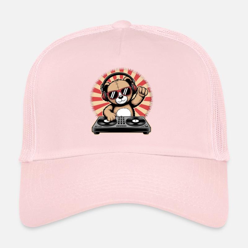 DJ Bär mit Kopfhörern Trucker Cap