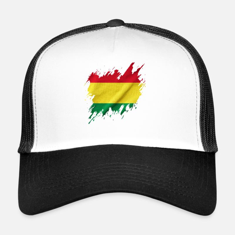 Drapeau bolivien, style déchiré Casquette trucker 