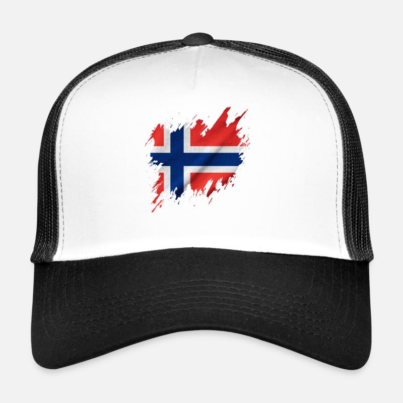 Norwegian flag, torn style Trucker Cap