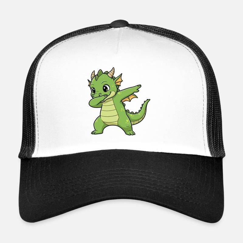 drôle Dragon Dab dessin animé Casquette trucker 