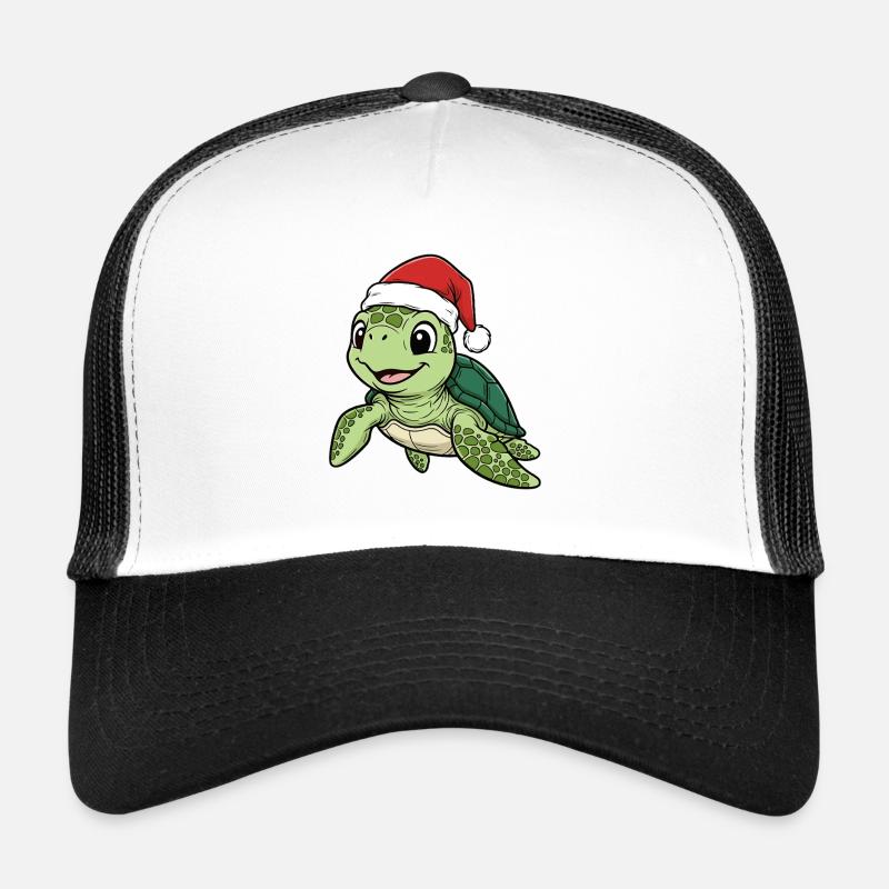 Schildkröte mit Weihnachtsmütze Trucker Cap