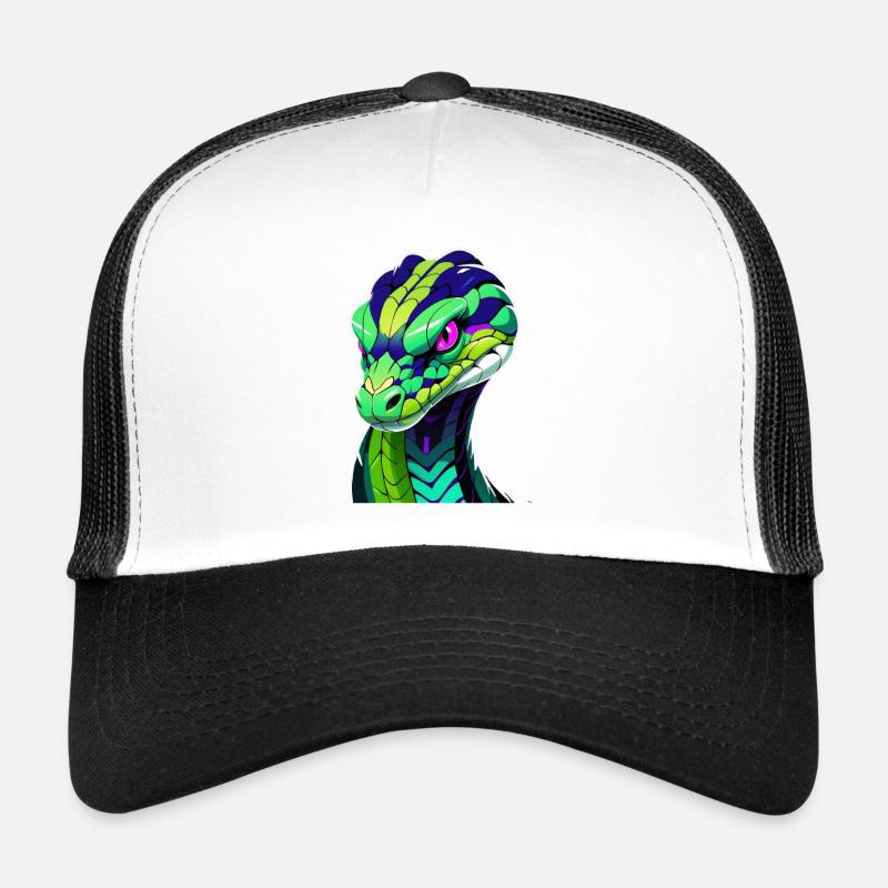 Colorful snake head illustration Trucker Cap