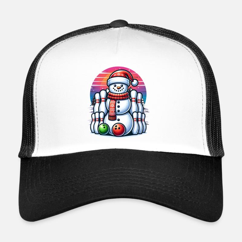 BOwling Weihnachten Sport Weihnachtsmann Trucker Cap