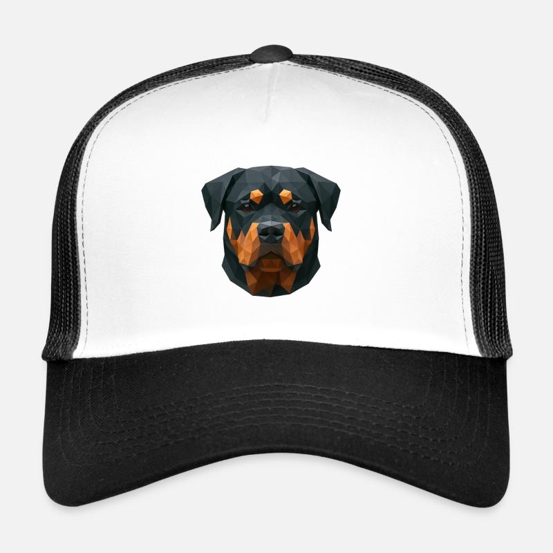 Polygone Rottweiler – Conception géométrique pour chien Casquette trucker 