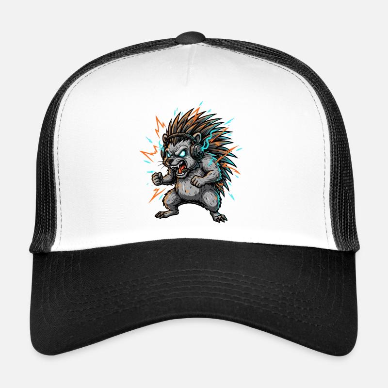 Cyber électrique Hérisson DJ Casquette trucker 