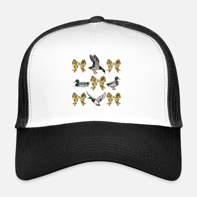 Ducks Camo Bows Waterfowl Hunting Style Trucker Cap