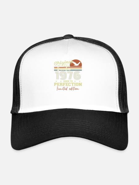 49th Birthday | Original December 1976 - Trucker Cap - white/black - Front
