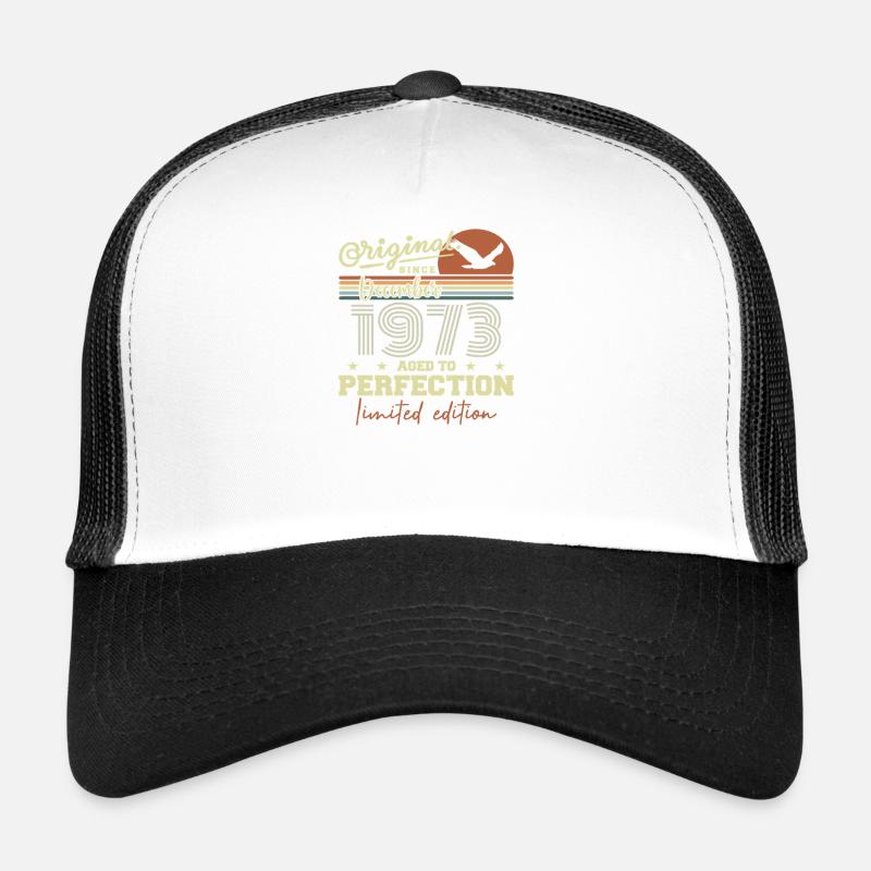 52 Jahre Geburtstag | Original Dezember 1973 Trucker Cap