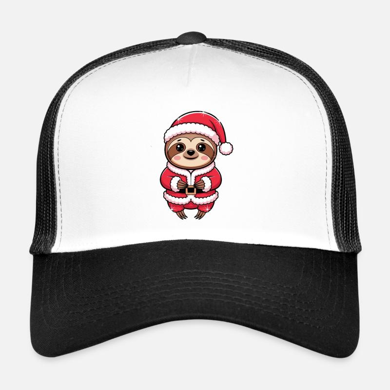  Faultier Weihnachtsmann Niedlich Lustig Santa Trucker Cap