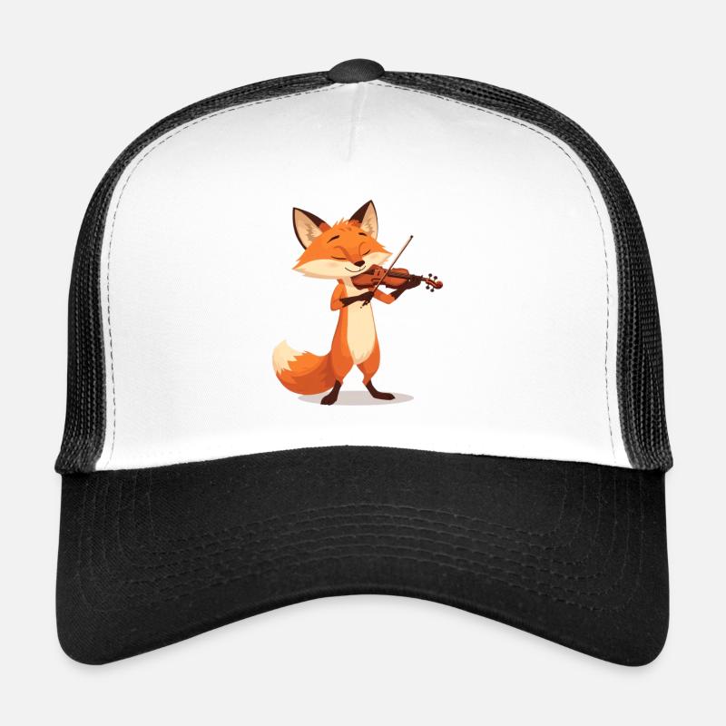 Renard Violon Mélodies Heureuses Casquette trucker 