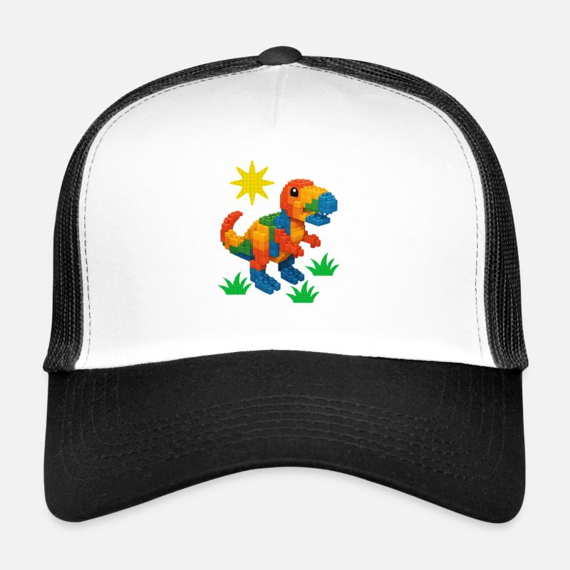 dinosaure fait de briques Creative Block Builder Casquette trucker 