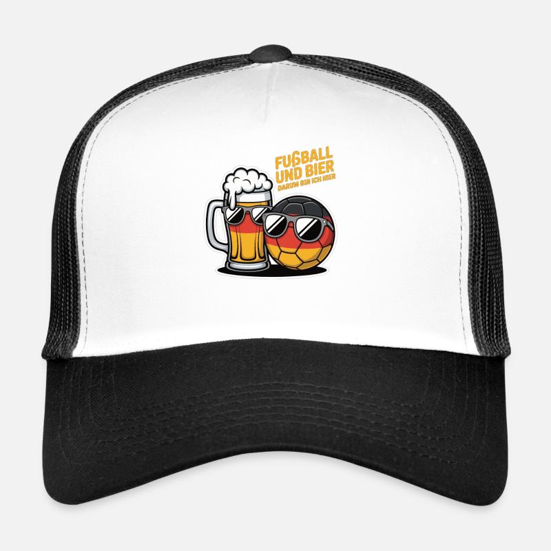 Fußball und Bier – Deutschland Fan Spruch Trucker Cap
